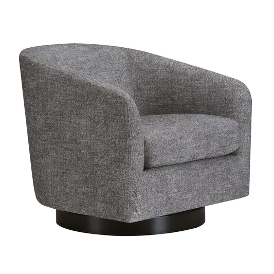 CHITA Swivel Accent Chair, FSC Certified Upholstered Velvet Barrel Chair for Living Room, Fully Assembled, Forest Green