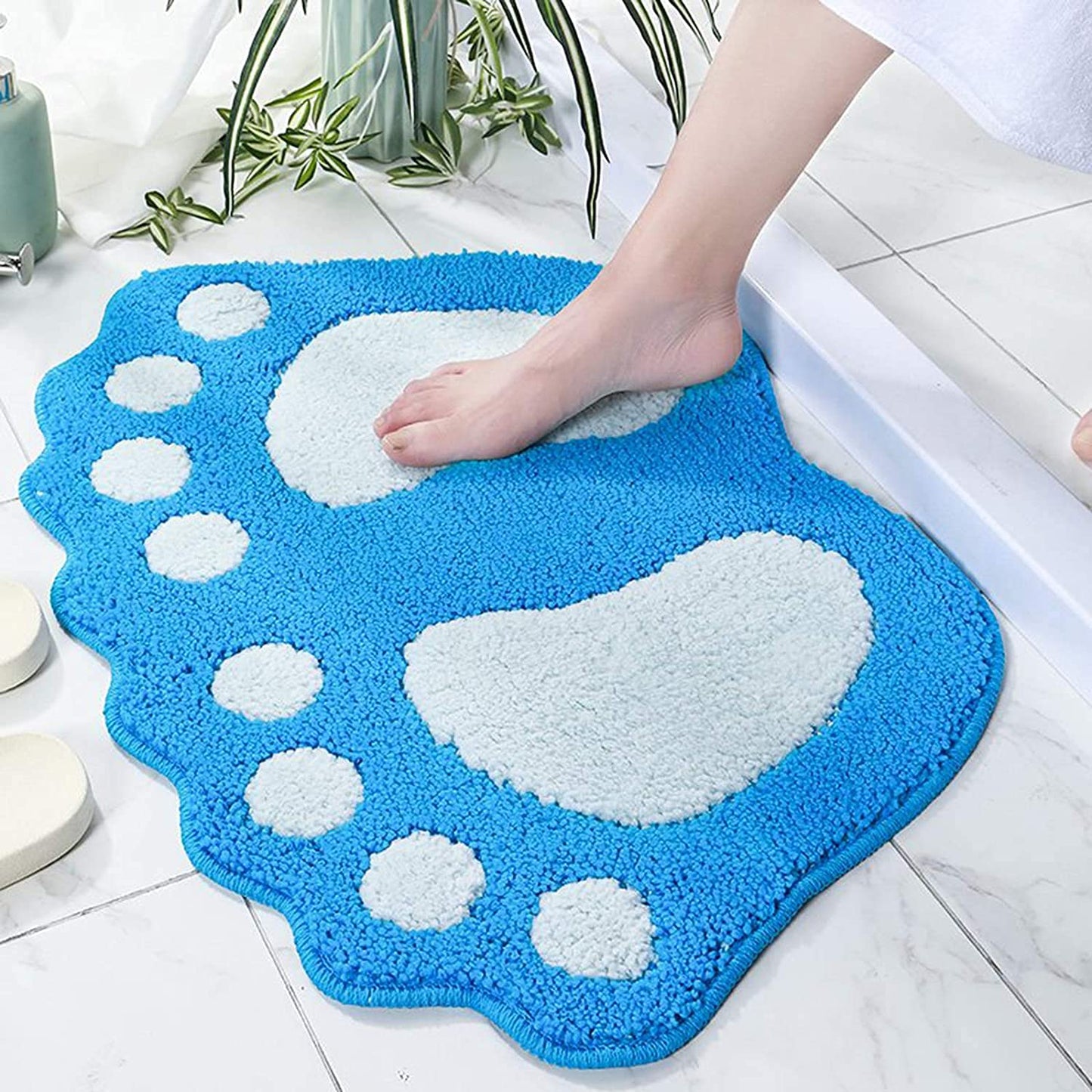 Bathroom Rugs Mats Water Absorbent Non-Slip Mat Used in Bathroom, Shower, Room, Etc.Soft Microfiber Bath Mat Machine Washable Bath Mat Bathroom Mat (Brown, 19x26 inch)