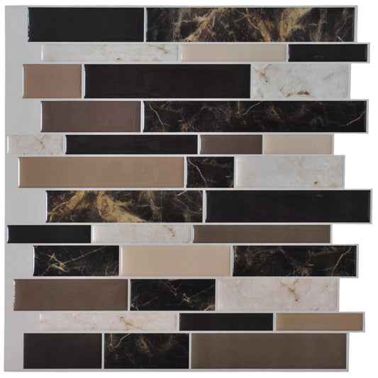 Sheet Kitchen Backsplash Tiles Peel and Stick, Self Adhesive Wall Tile Sticker for Kitchen Island Bathroom Laundry Room RV Renter 12" x 12" - Jade Green