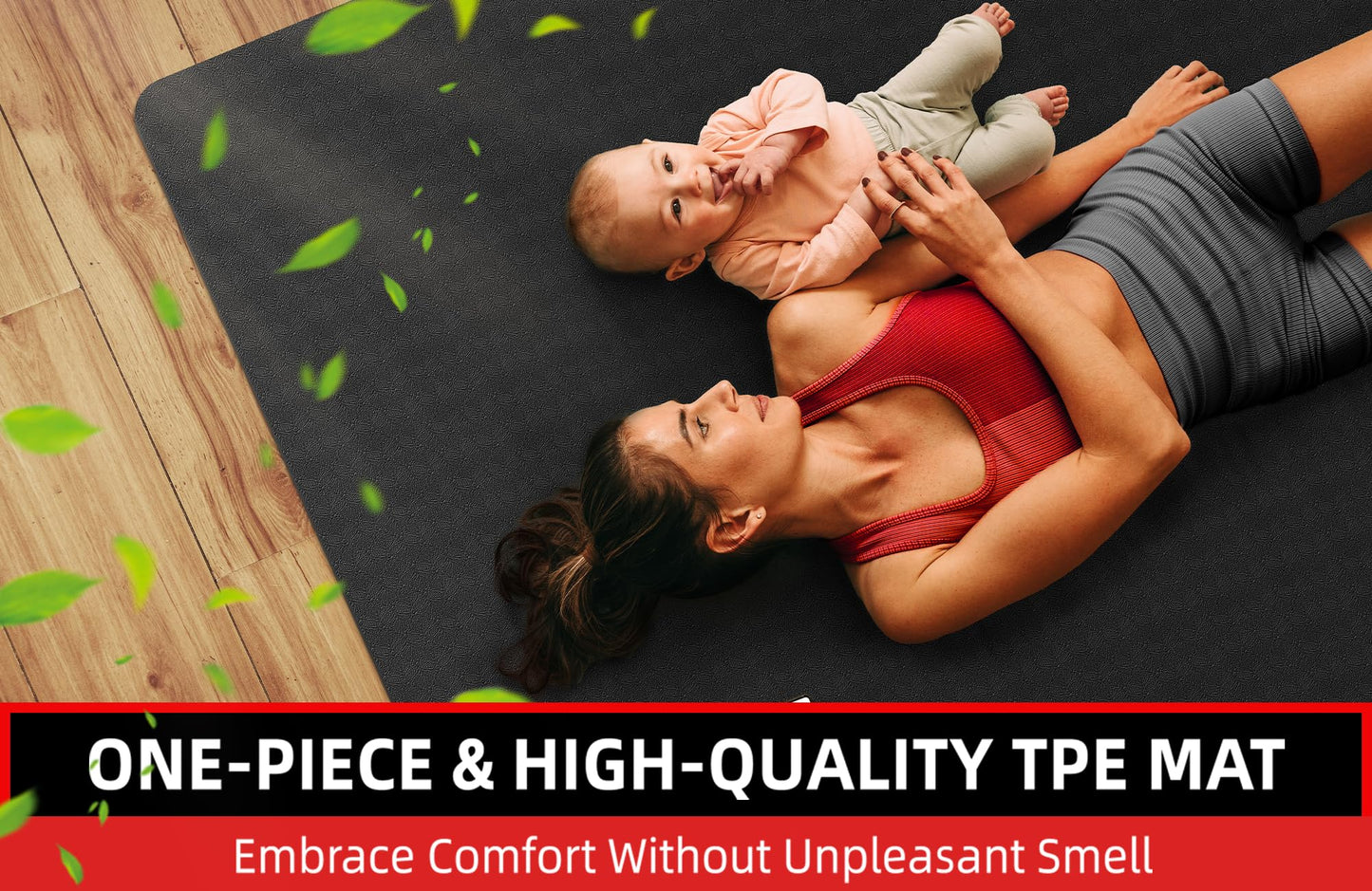 Large Yoga Mat 6'x4', Extra Thick Exercise Mat 6/8/10/12mm, Double Wide Workout Mat for Home Gym Flooring, Oversized XL Fitness Matt