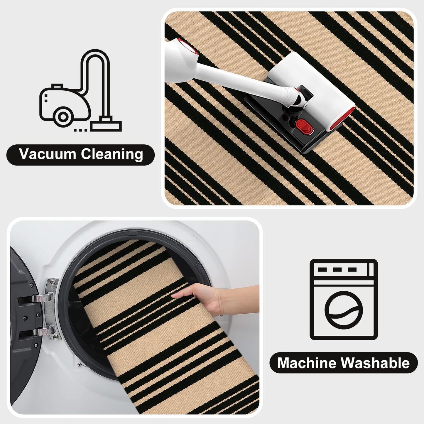 Thanksgiving Black & White Outdoor Rug for Home Decor Products