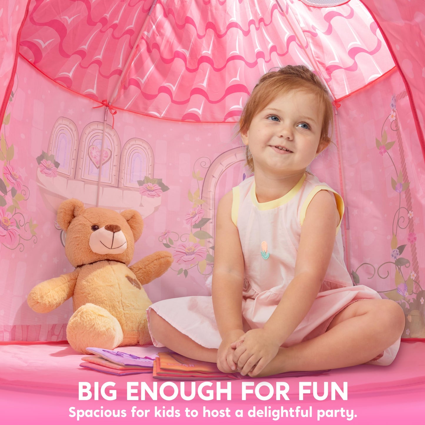 JOYIN Rocket Ship Play Tent Pop up Play Tent Kids Indoor Outdoor Spaceship Playhouse Tent Set