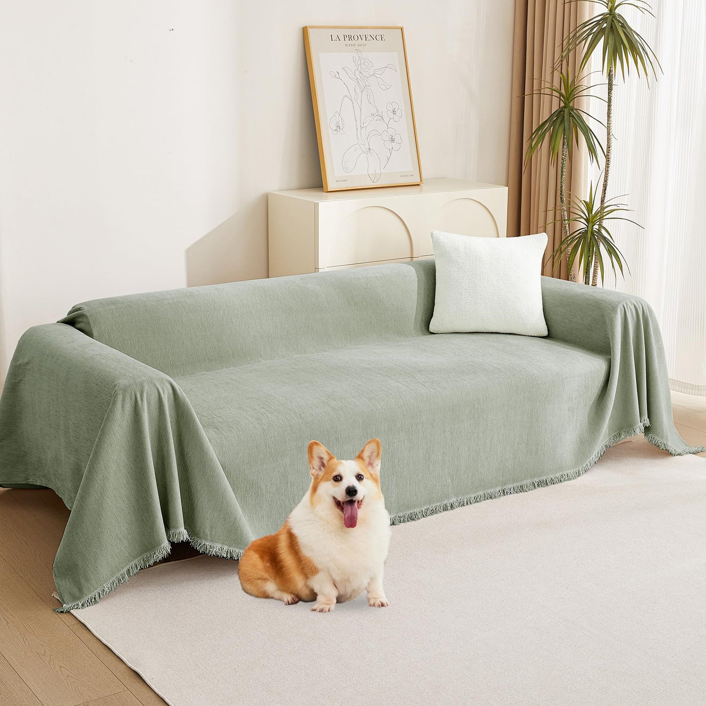 MYSKY HOME Boho Couch Cover Super Soft Couch Covers