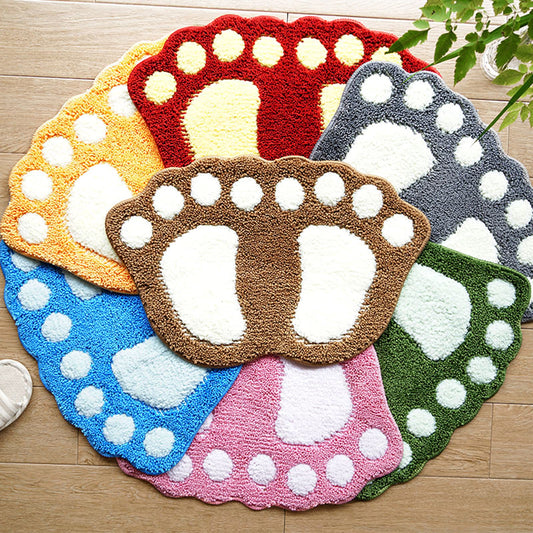 Bathroom Rugs Mats Water Absorbent Non-Slip Mat Used in Bathroom, Shower, Room, Etc.Soft Microfiber Bath Mat Machine Washable Bath Mat Bathroom Mat (Brown, 19x26 inch)