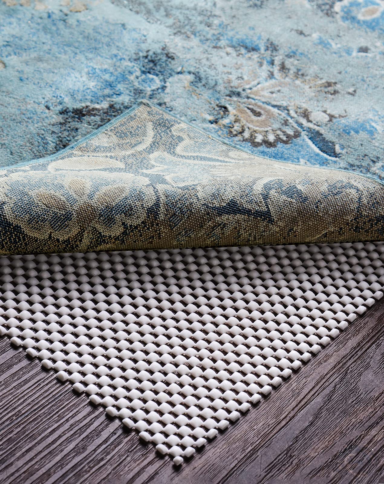 Veken 6x9 Ft Rug Pad Gripper for Hardwood Floors, Non Slip Rug Pads for Area Rugs, Thick Rug Grippers for Tile Floors