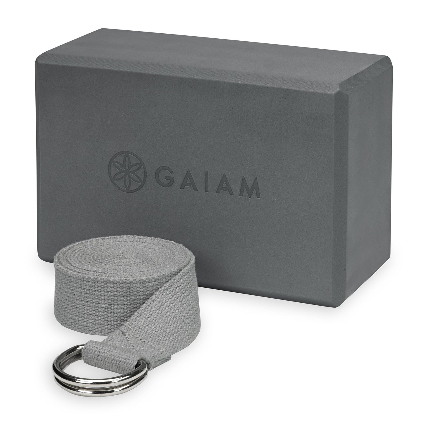 Gaiam Yoga Block - Supportive Latex-Free Eva Foam - Soft Non-Slip Surface with Beveled Edges for Yoga, Pilates, Meditation