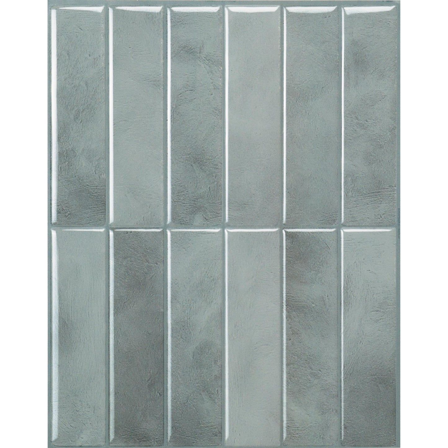 Smart Tiles SMART TILES Peel and Stick Backsplash - 5 Sheets of 11.43'' x 9'' - 3D Adhesive Peel and Stick Tile Backsplash for Kitchen, Bathroom, Wall Tile, Sefrou Green