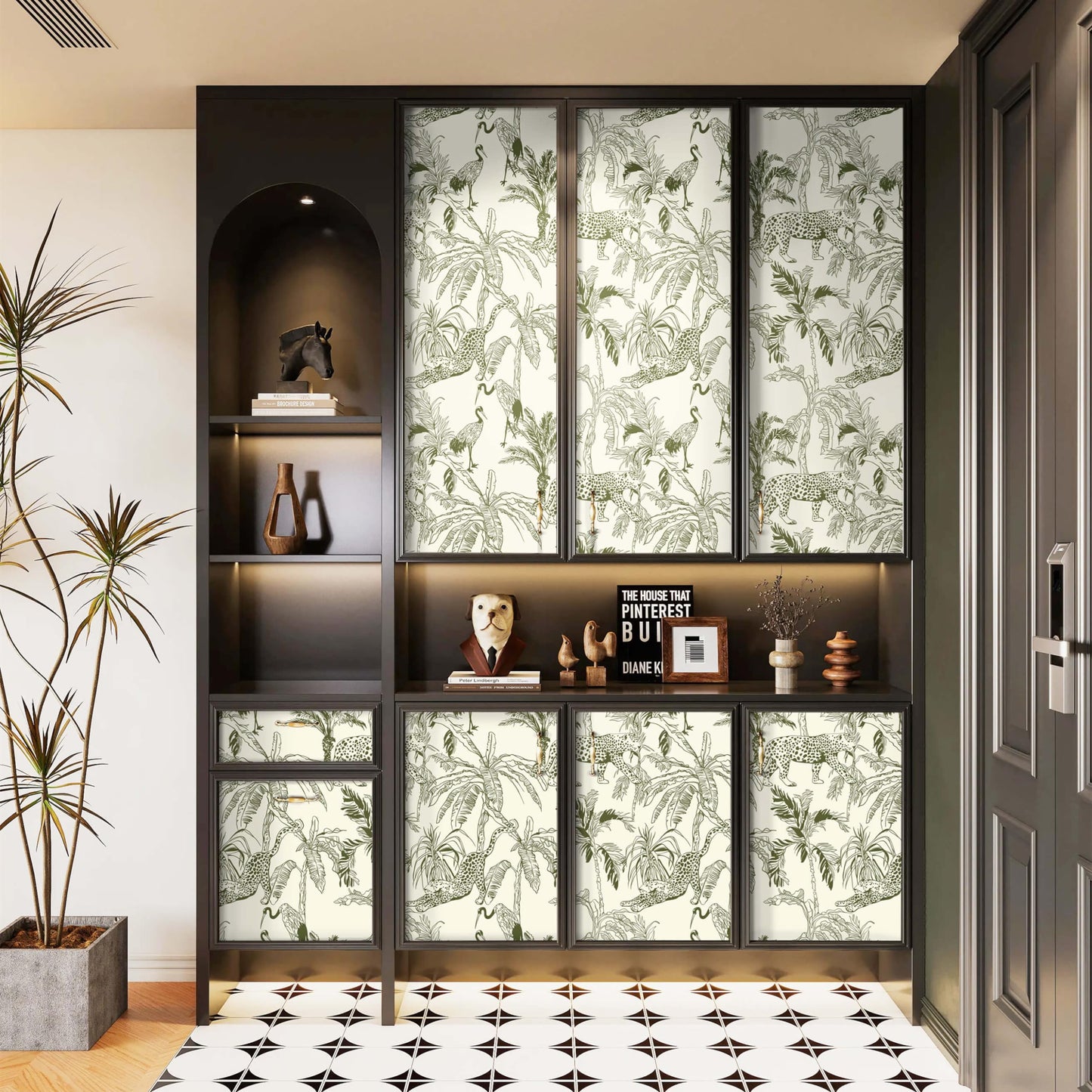 Heroad Peel and Stick Wallpaper Wood Contact Paper 17.3"x78.7" Blue Brown Wood Grain Removable Self Adhesive Wallpaper for Countertop Cabinet Kitchen Backsplash Shiplap