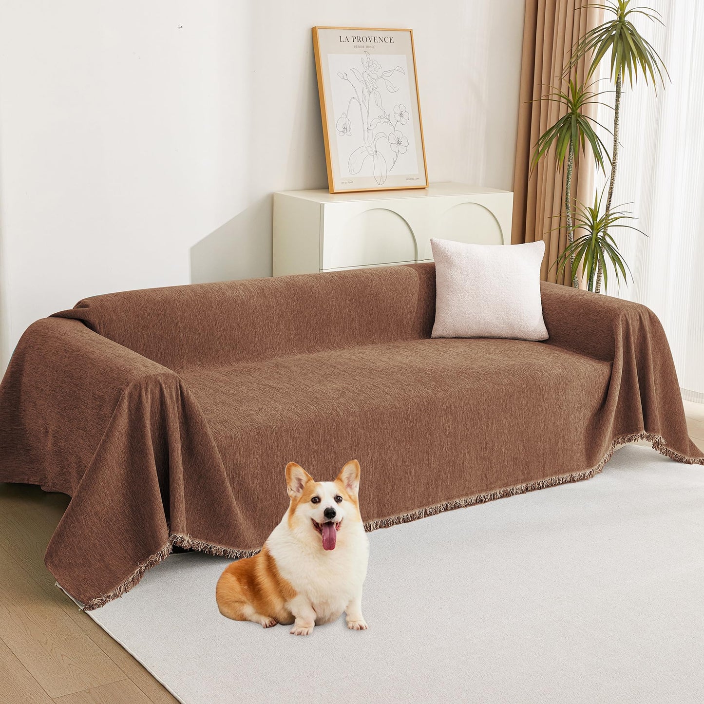 MYSKY HOME Boho Couch Cover Super Soft Couch Covers