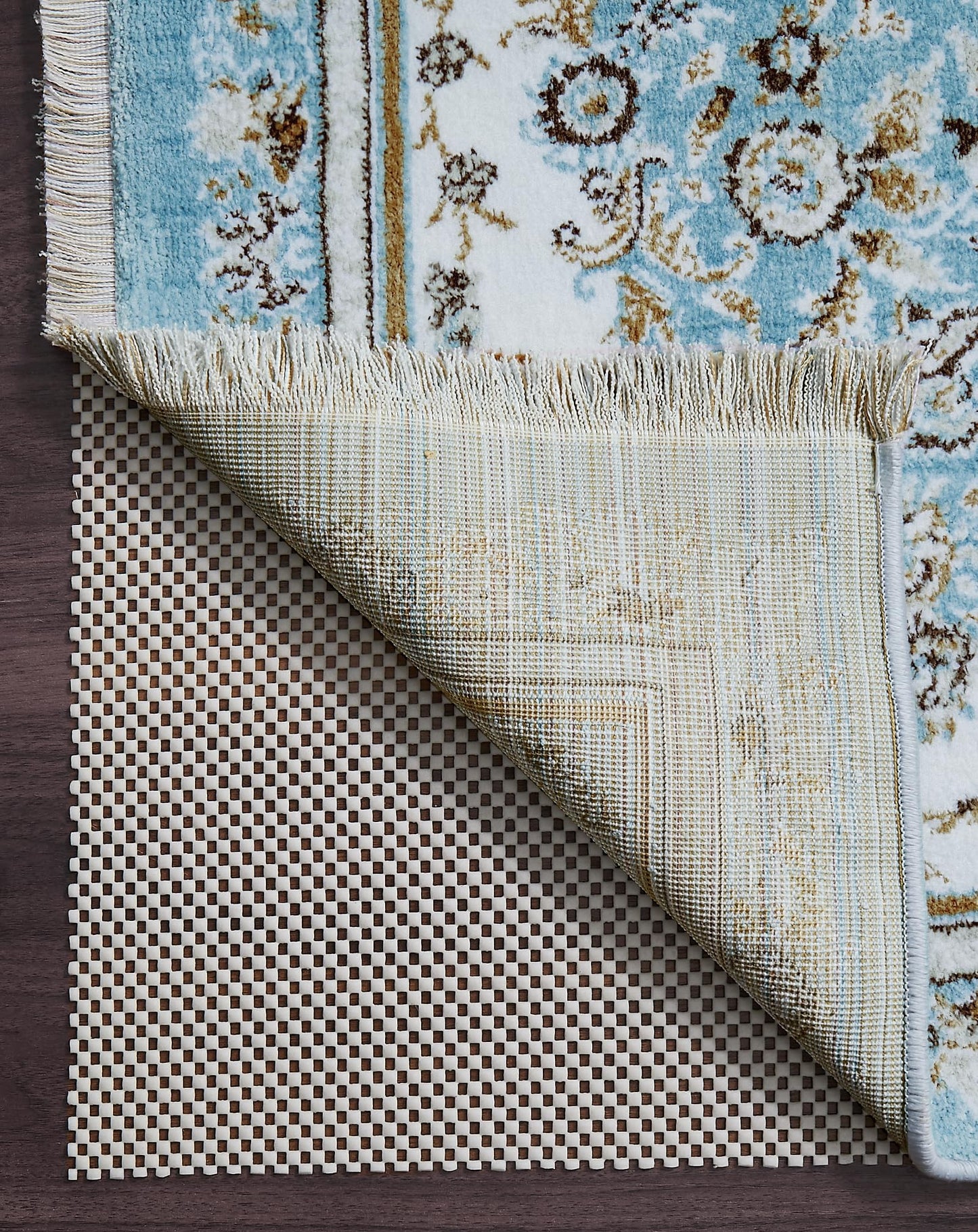 Veken 6x9 Ft Rug Pad Gripper for Hardwood Floors, Non Slip Rug Pads for Area Rugs, Thick Rug Grippers for Tile Floors