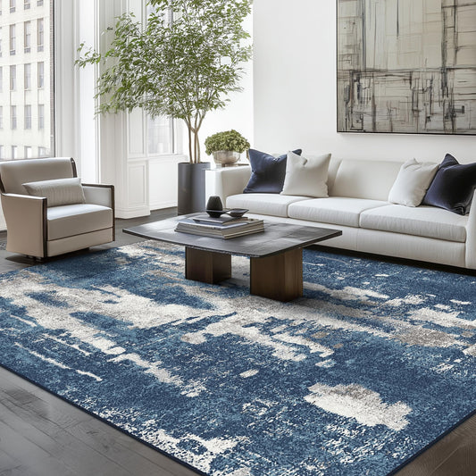 Area Rugs 5x7 for Living Room Bedroom, Modern Abstract Machine Washable Large Light Green Rug Soft