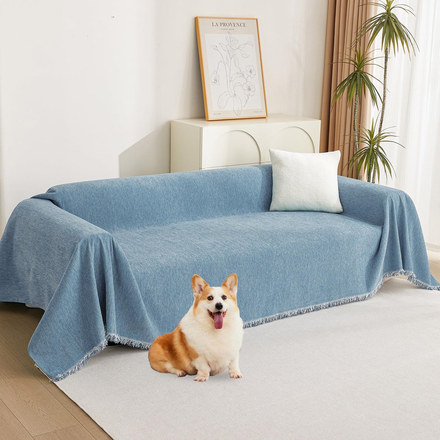 MYSKY HOME Boho Couch Cover Super Soft Couch Covers