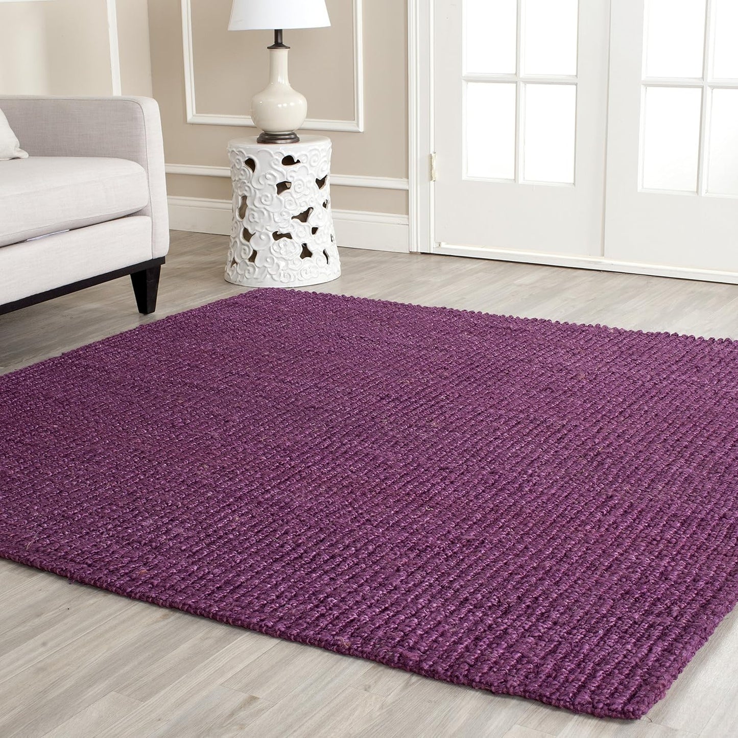 SAFAVIEH Natural Fiber area rug- 9' x 12', Natural, Handmade Chunky Textured JuteThick